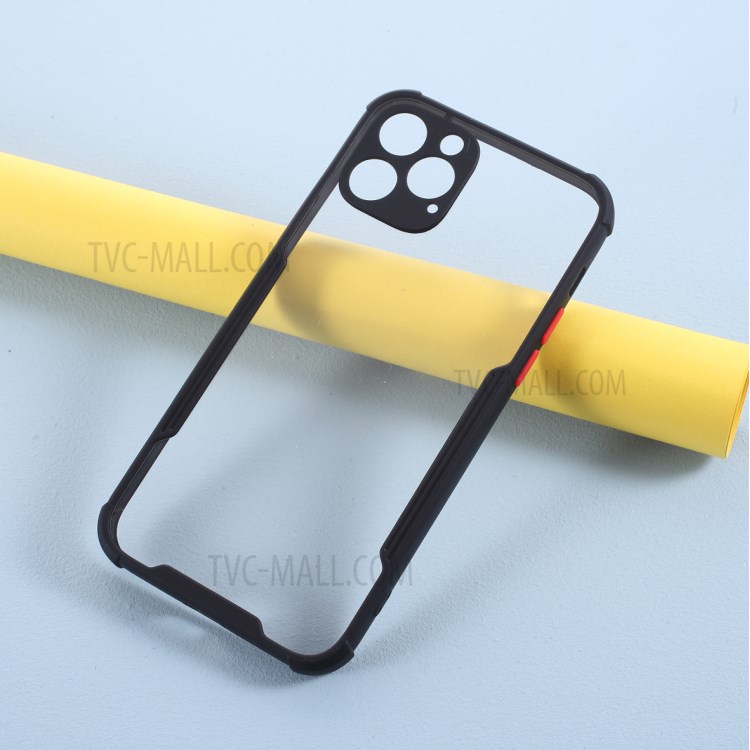 Bi-color TPU + Acrylic Anti-drop Phone Case for iPhone 12 Pro/12 - Black-2