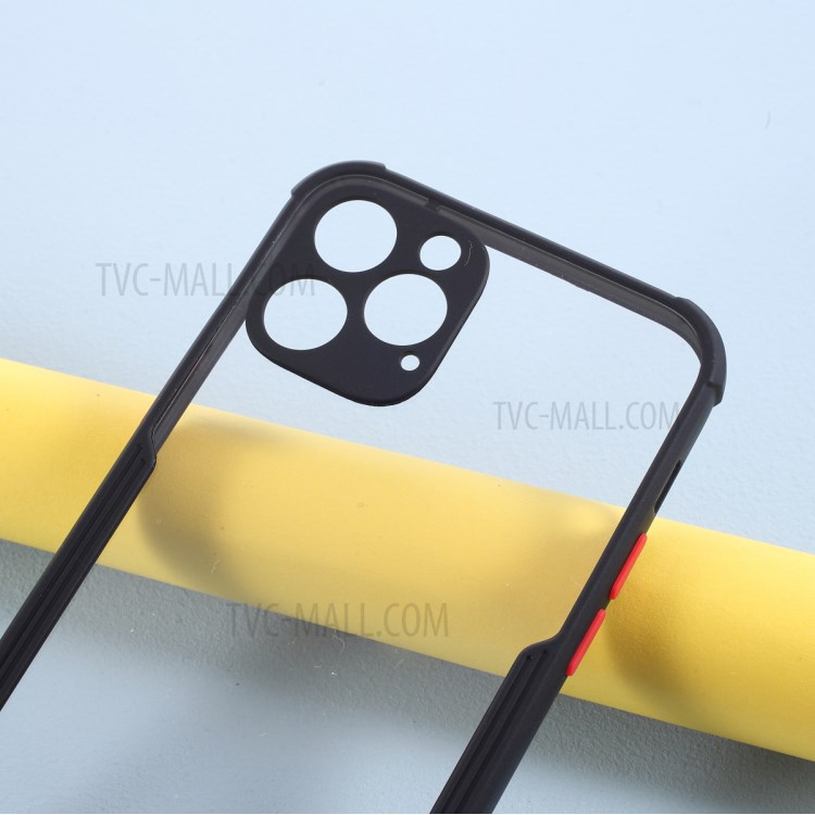 Bi-color TPU + Acrylic Anti-drop Phone Case for iPhone 12 Pro/12 - Black-3
