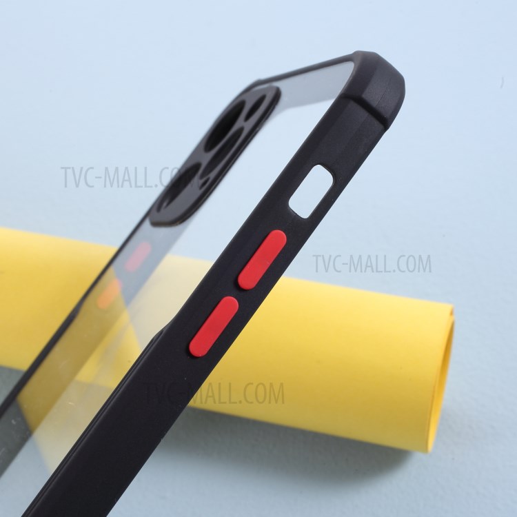 Bi-color TPU + Acrylic Anti-drop Phone Case for iPhone 12 Pro/12 - Black-5
