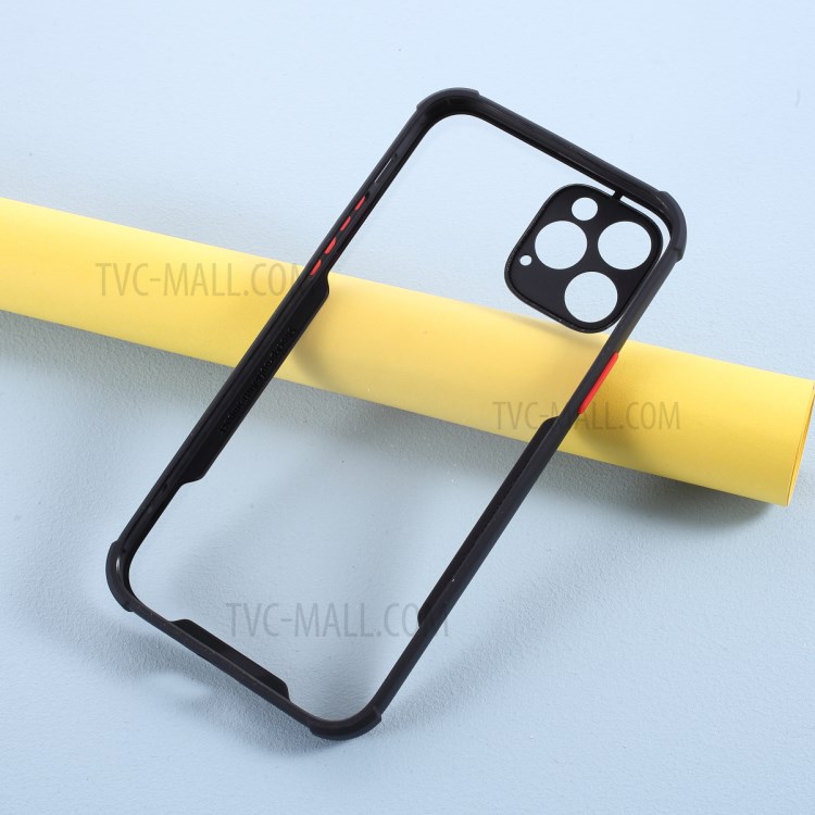 Bi-color TPU + Acrylic Anti-drop Phone Case for iPhone 12 Pro/12 - Black-6