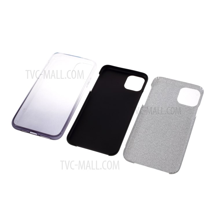 Gradient Color Glittery Powder PC+TPU Mobile Phone Cover for iPhone 11 Pro 5.8 inch - Black-8