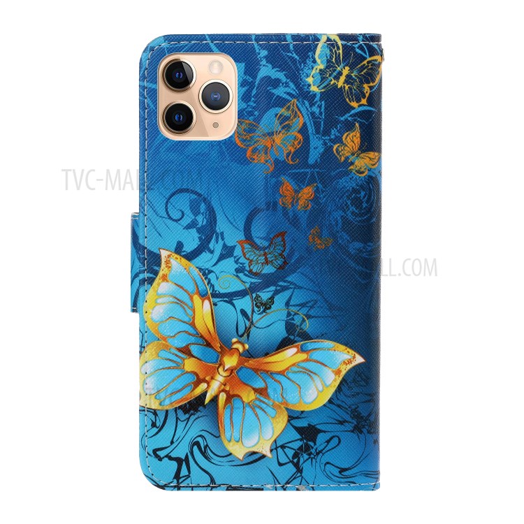 Pattern Printing Wallet Stand Leather Flip Cover for iPhone 12 mini - Pretty Butterfly-4