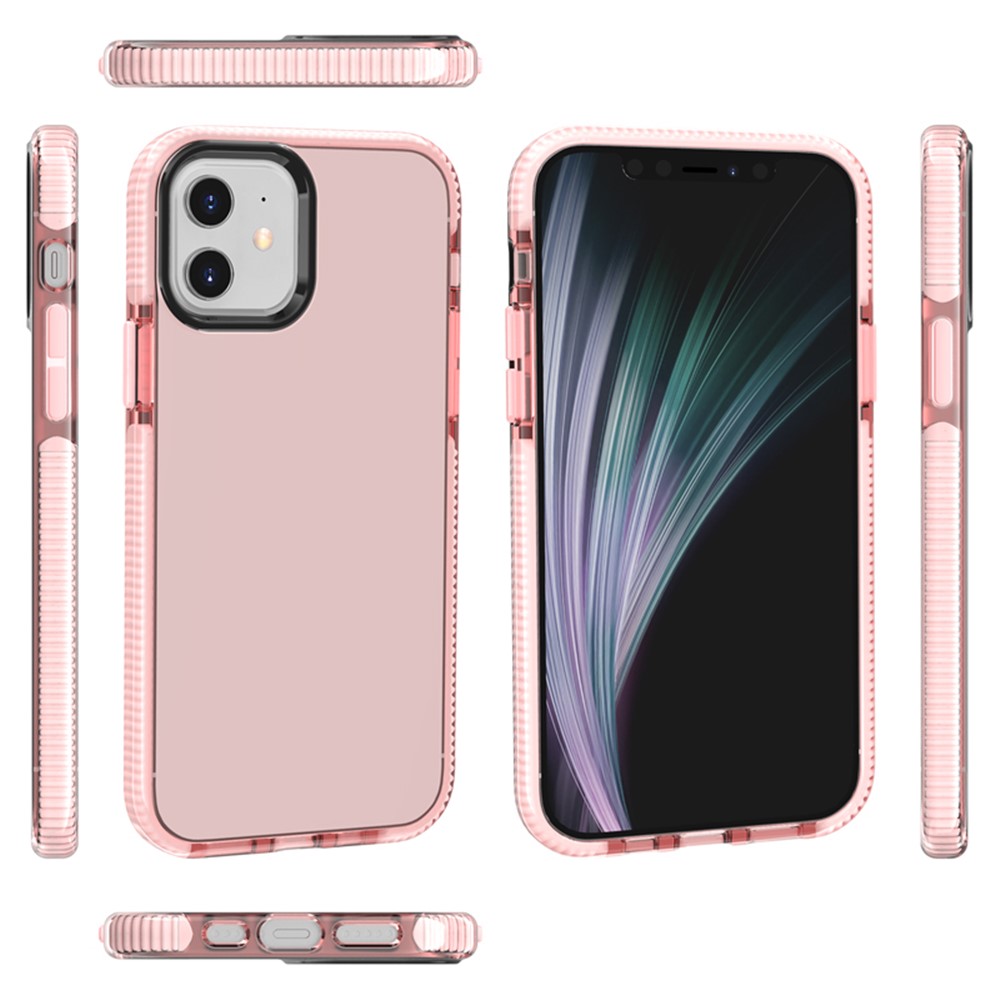Soft TPU Phone Case for iPhone 12 Pro/12 - Pink-2