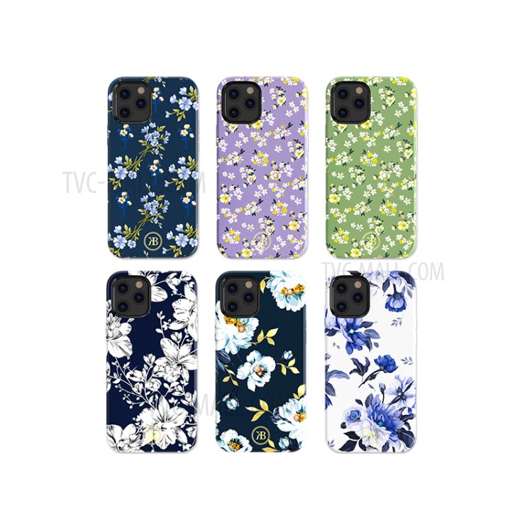 KINGXBAR Flower Series PC with Magnetic Sheet Cover for iPhone 12 Max/12 Pro 6.1 inch - Lily-3