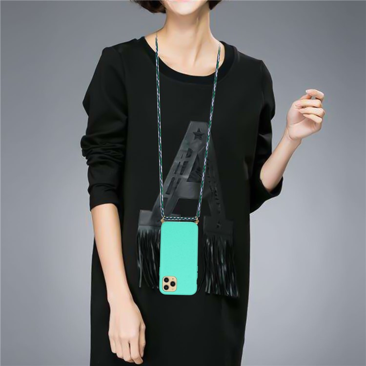 Soft TPU Phone Case with Multi-function Strap for iPhone 12 mini - Blue-4
