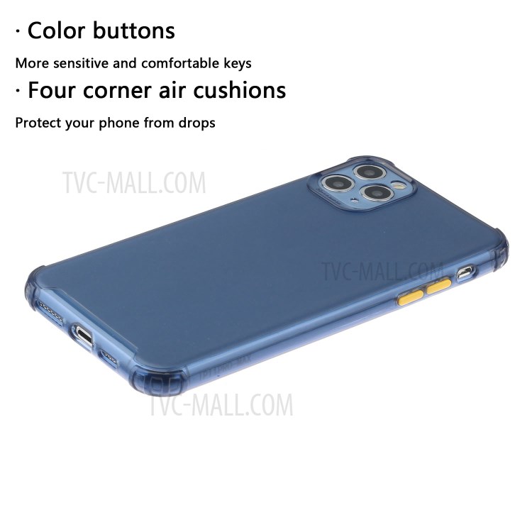 Drop-proof TPU Phone Case for iPhone 12 Pro Max 6.7-inch - Dark Blue-2