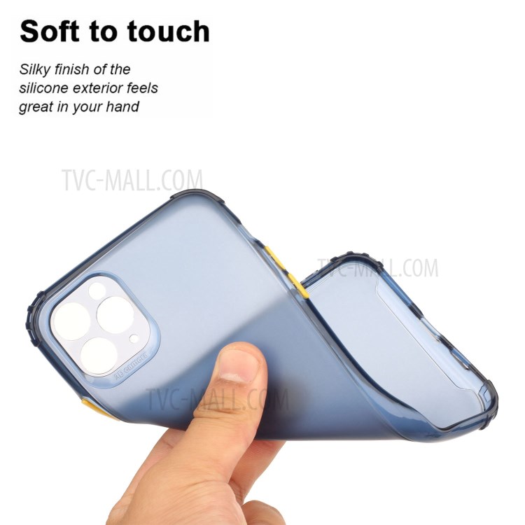 Drop-proof TPU Phone Case for iPhone 12 Pro Max 6.7-inch - Dark Blue-3