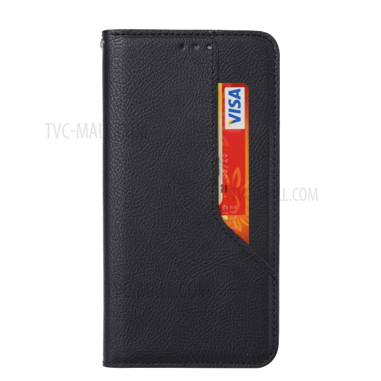 Auto-absorbed Leather Wallet Stand Phone Case for iPhone 11 Pro-5.8 inch - Green-2