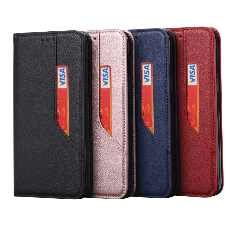 Auto-absorbed Leather Wallet Stand Phone Case for iPhone 11 Pro-5.8 inch - Green-8