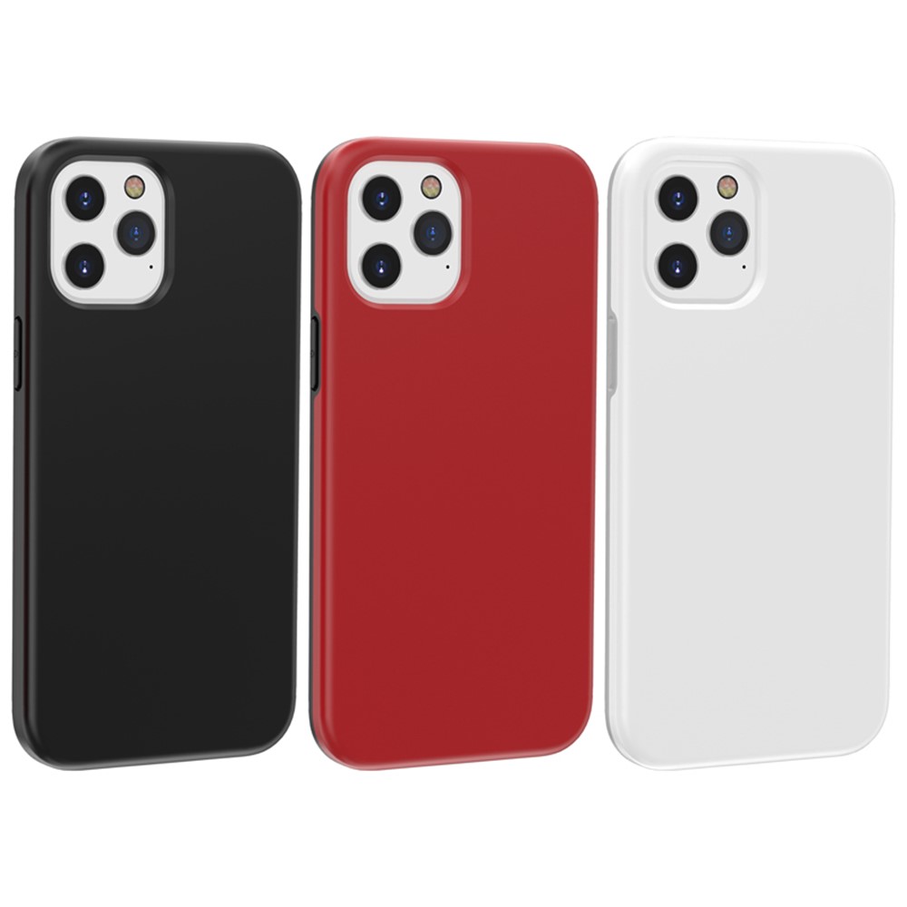 Cubierta Protectora Anti-huella Digital PC + TPU De Salpicaduras Para IPhone 12 5,4 Pulgadas - Negro-11