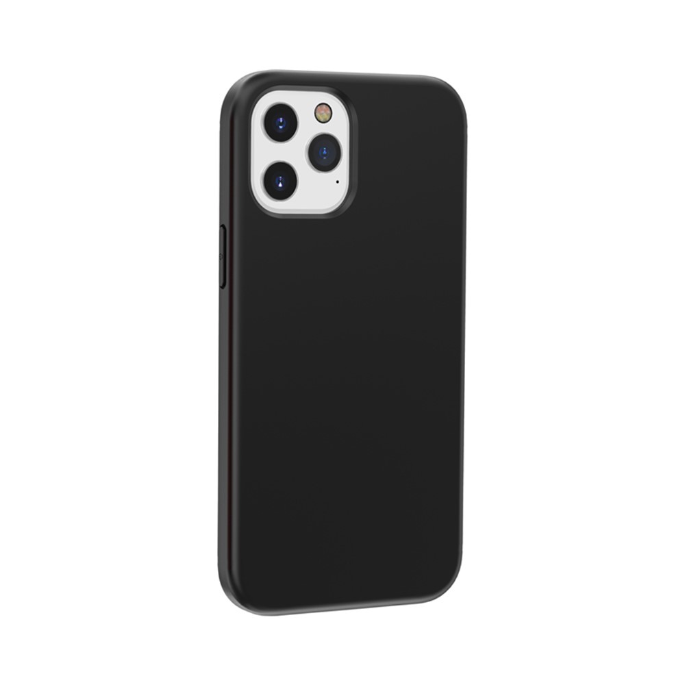 Cubierta Protectora Anti-huella Digital PC + TPU De Salpicaduras Para IPhone 12 5,4 Pulgadas - Negro-6