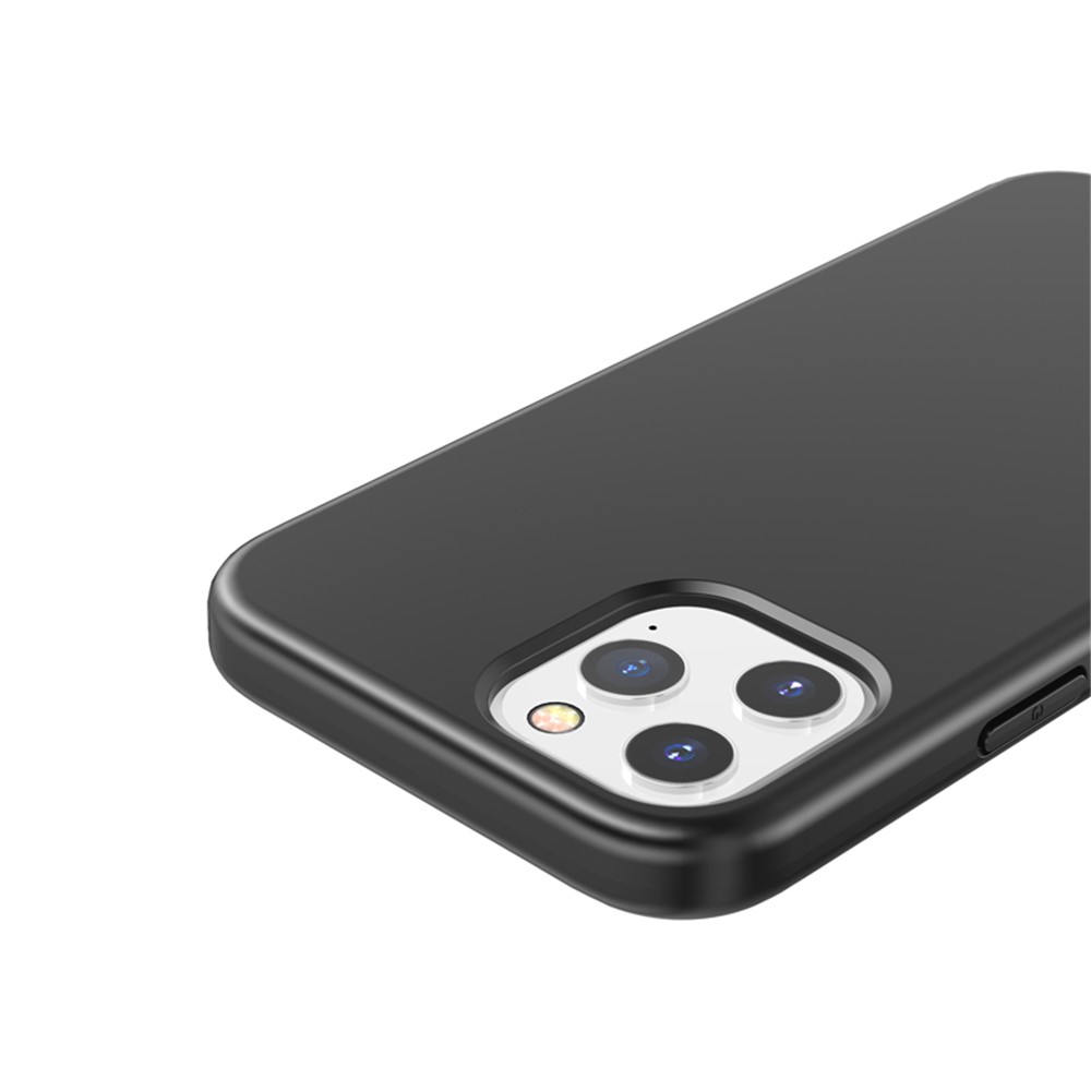 Cubierta Protectora Anti-huella Digital PC + TPU De Salpicaduras Para IPhone 12 5,4 Pulgadas - Negro-8