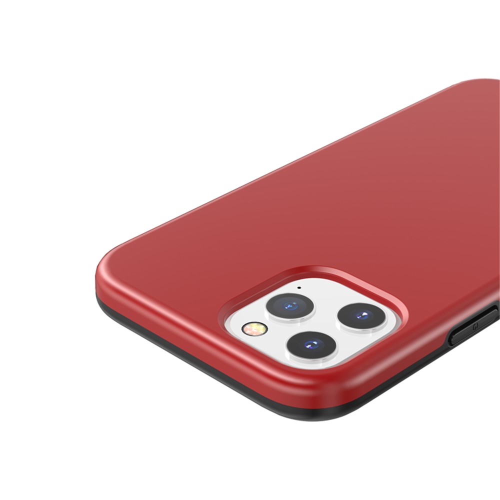 Cubierta Protectora Anti-huella Digital PC + TPU De Salpicaduras Para IPhone 12 5,4 Pulgadas - Rojo-8