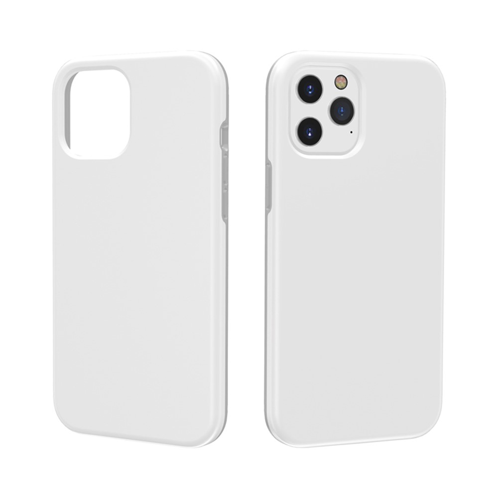 Anti-fingerprint PC + TPU Splashproof Protective Cover for iPhone 12 mini - White-3