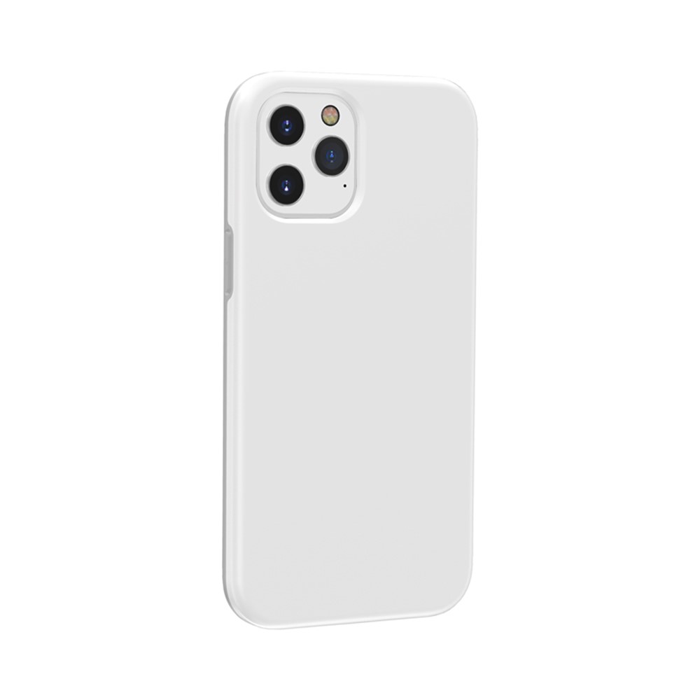 Anti-fingerprint PC + TPU Splashproof Protective Cover for iPhone 12 mini - White-6