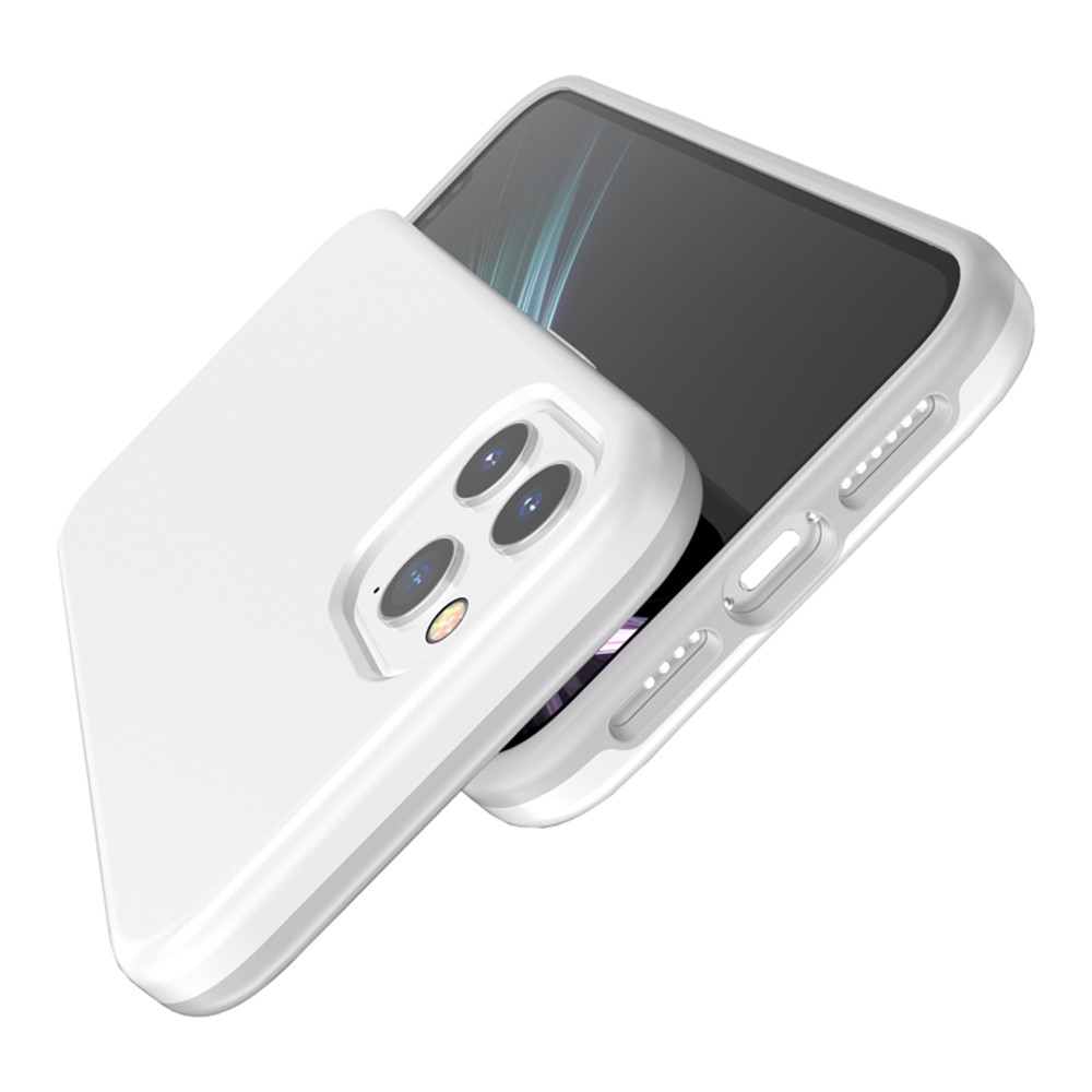 Anti-fingerprint PC + TPU Splashproof Protective Cover for iPhone 12 mini - White-7