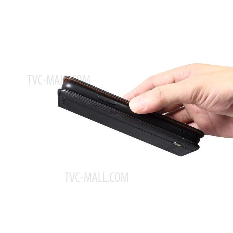Retro Style Crazy Horse Wallet Leather Stand Case for iPhone 12 5.4-inch - Black-8