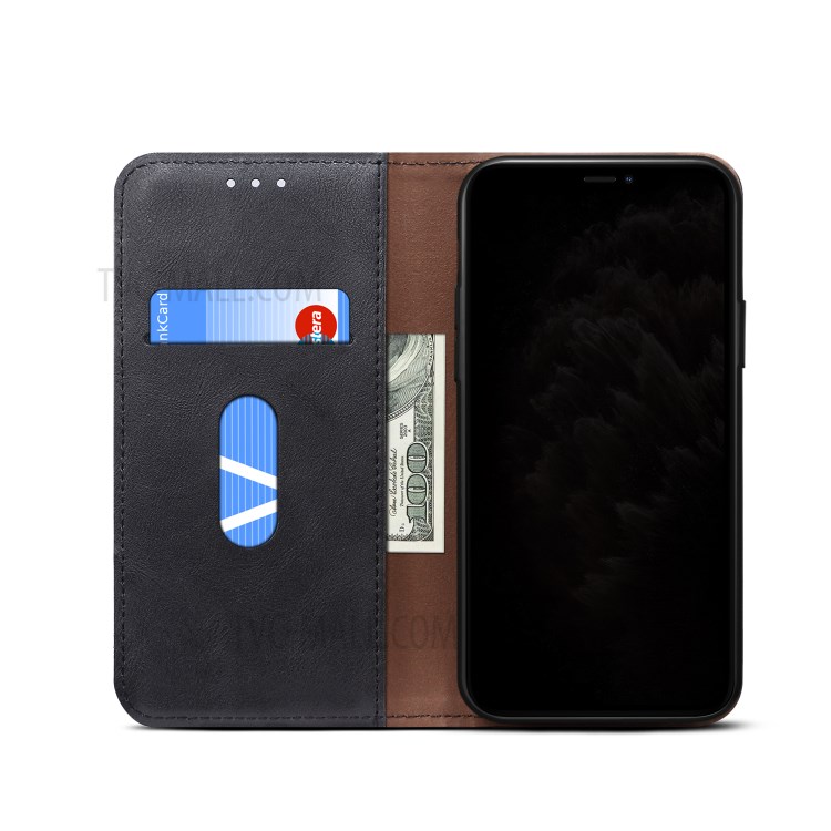 Retro Style Crazy Horse Wallet Leather Stand Case for iPhone 12 5.4-inch - Black-9