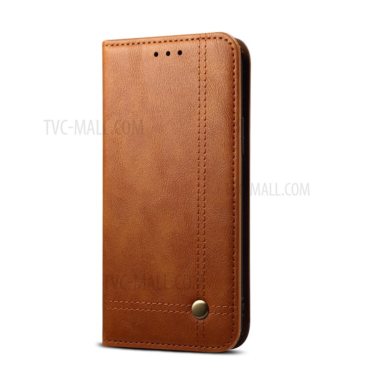 Retro Style Crazy Horse Wallet Leather Stand Case for iPhone 12 mini - Brown-2