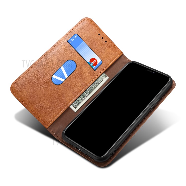 Retro Style Crazy Horse Wallet Leather Stand Case for iPhone 12 mini - Brown-5