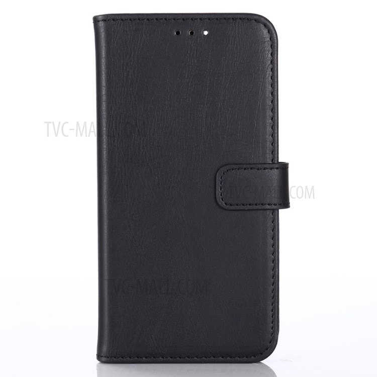 Crazy Horse Texture Vintage Leather Wallet Stand Case for iPhone 12 Max/12 Pro 6.1 inch - Black-2