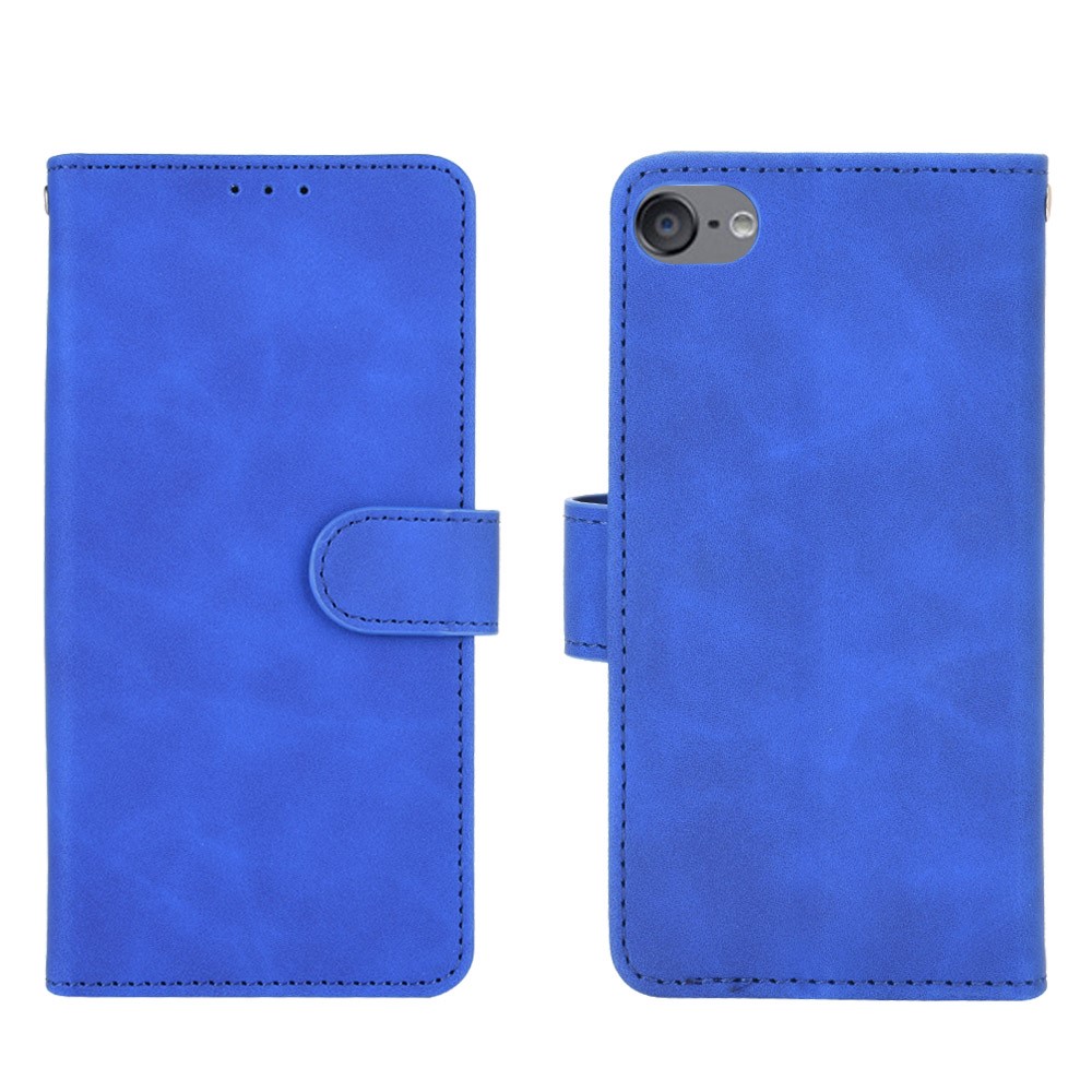 Skin-touch PU Leather with Wallet Shell for iPod Touch (2019)/6/5 - Blue-7