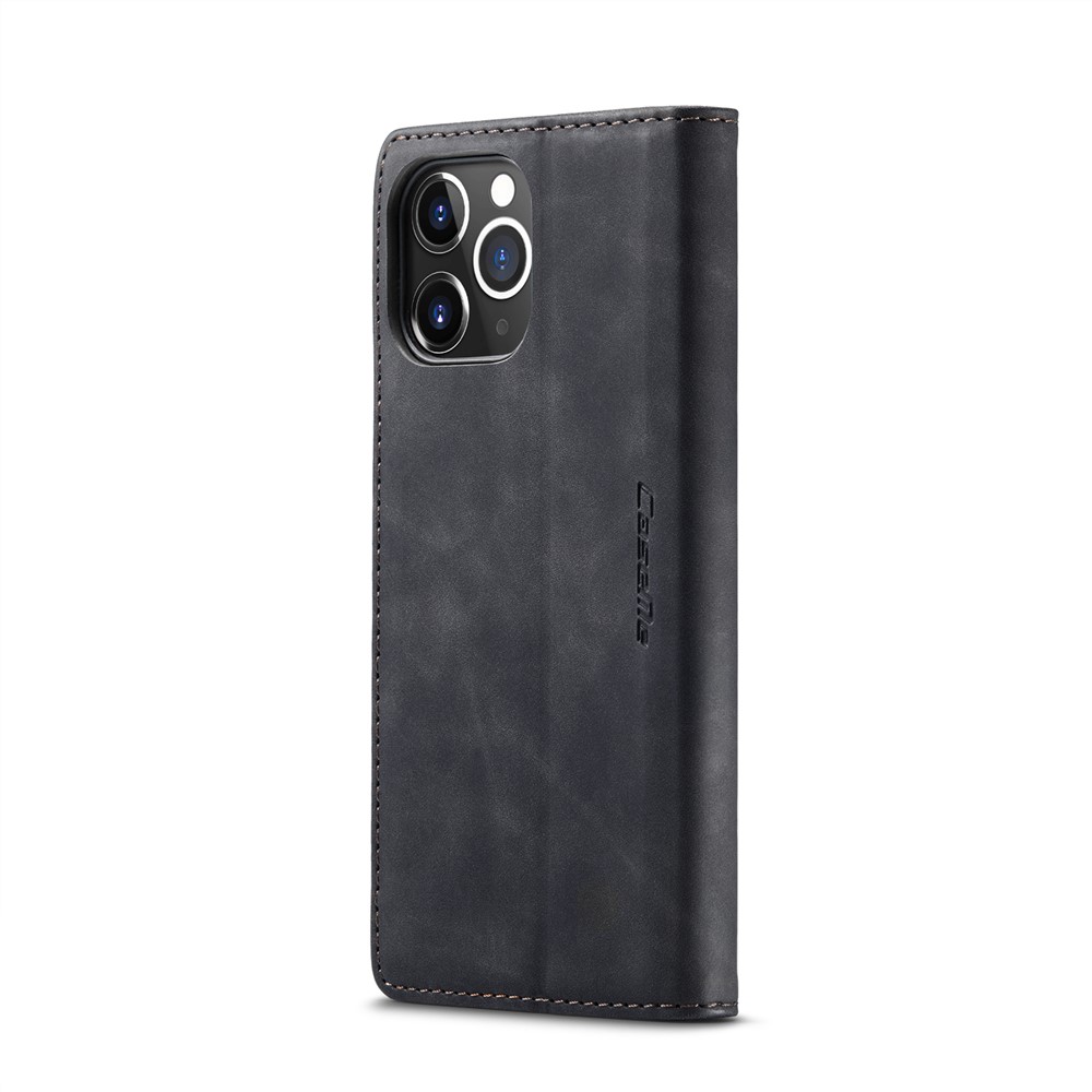 CASEME 013 Series Wallet Auto-absorbed Leather Flip Case for iPhone 12 Pro Max 6.7 inch - Black-5