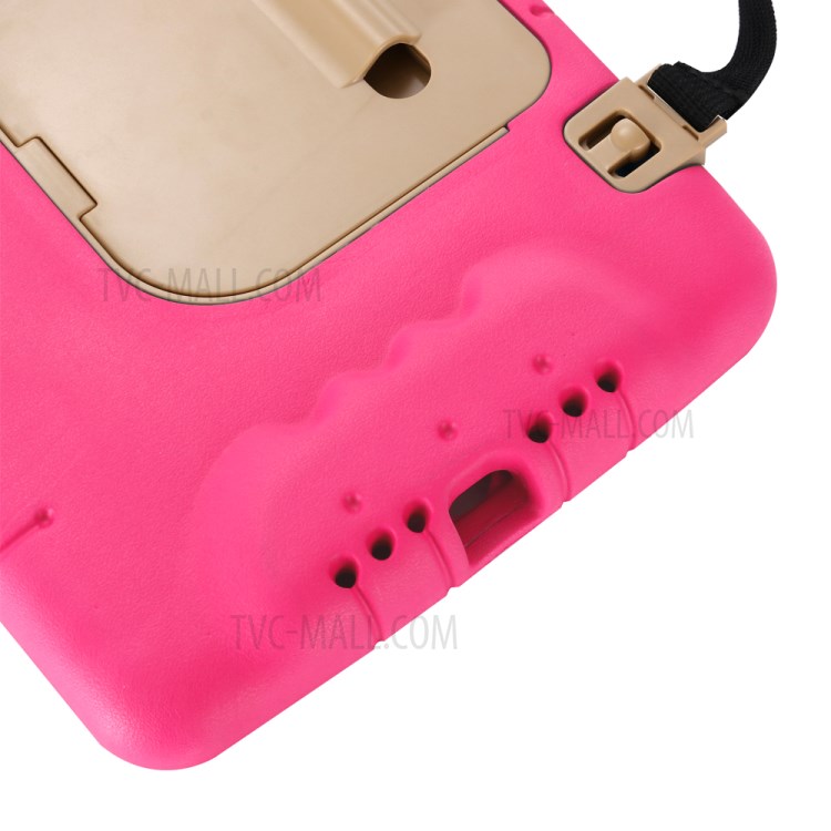 Shockproof EVA Kickstand Tablet Case with Shoulder Strap for iPad 10.2 (2019) - Rose-9