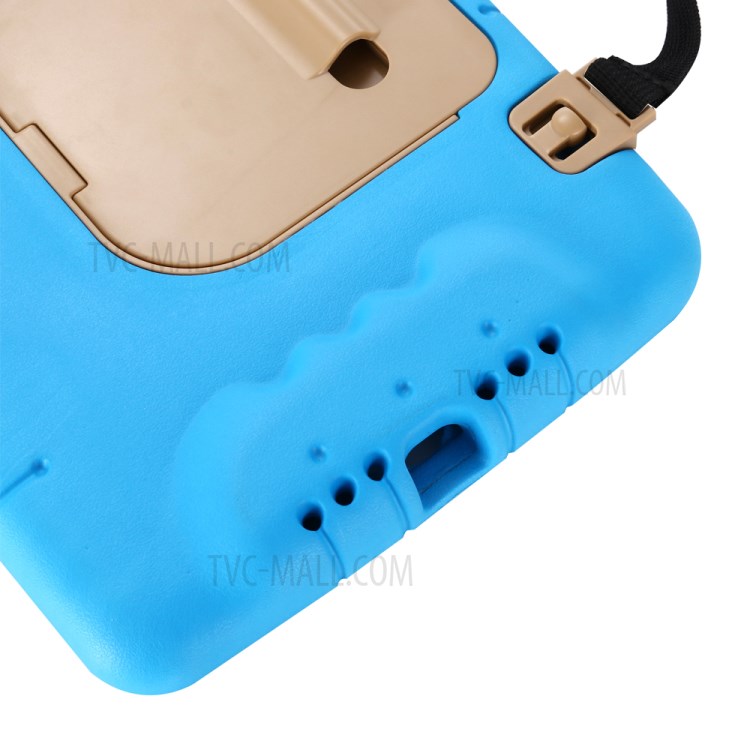 Shockproof EVA Kickstand Tablet Case with Shoulder Strap for iPad 10.2 (2020) (2019) - Blue-9