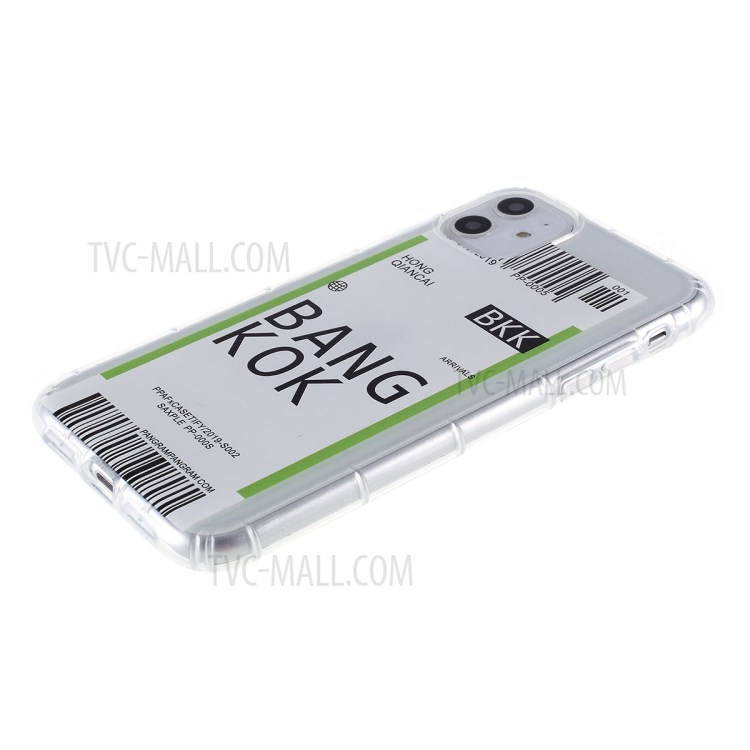 Travel City Boarding Pass TPU Protective Case for iPhone 12 mini - BANGKOK-4