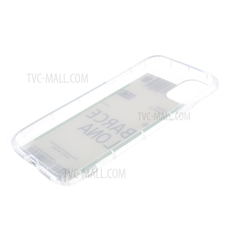 Travel City Boarding Pass TPU Protective Case for iPhone 12 mini - BARCELONA-5
