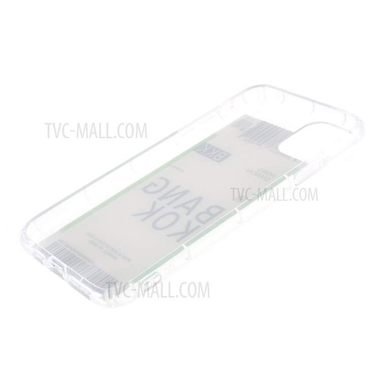 Boarding Pass City Bar Code TPU Stylish Case for iPhone 12 Pro Max 6.7 inch - BANGKOK-5