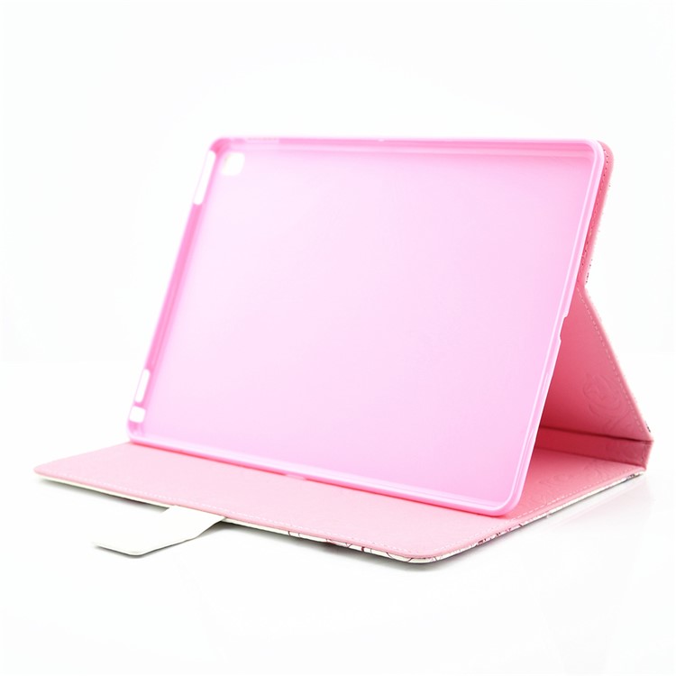 For iPad Pro 9.7 Butterfly Series Rhinestone Decorated Smart Leather Stand Case - Butterfly-like Girl-5