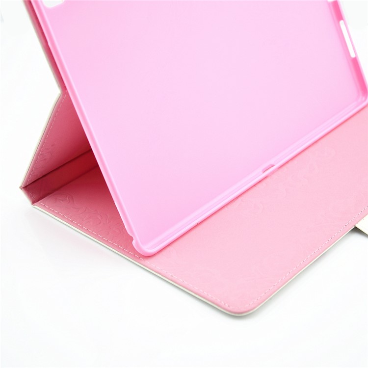 For iPad Pro 9.7 Butterfly Series Rhinestone Decorated Smart Leather Stand Case - Butterfly-like Girl-7