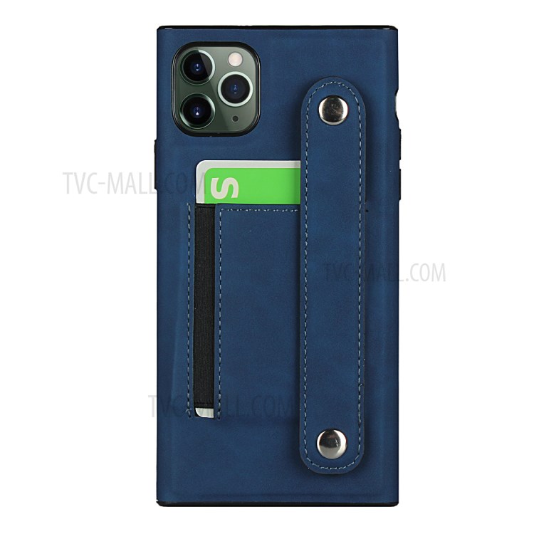 Con Coperture Del Telefono Custodia In Pelle Braccialetto Per IPhone 11 Pro Max 6,5 Pollici - Blu-2