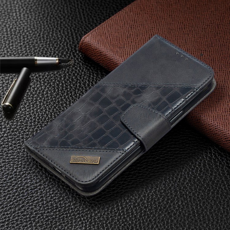 BF04 Splicing Crocodile Texture Wallet Stand Leather Case for iPhone 12 Pro Max 6.7 inch - Black-4