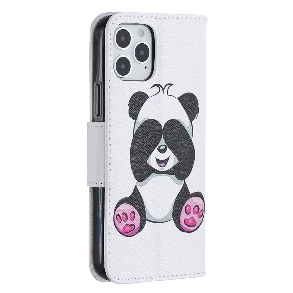 Pattern Printing Wallet Leather Protective Case for iPhone 12 Pro/12 - Shy Butterfly-3