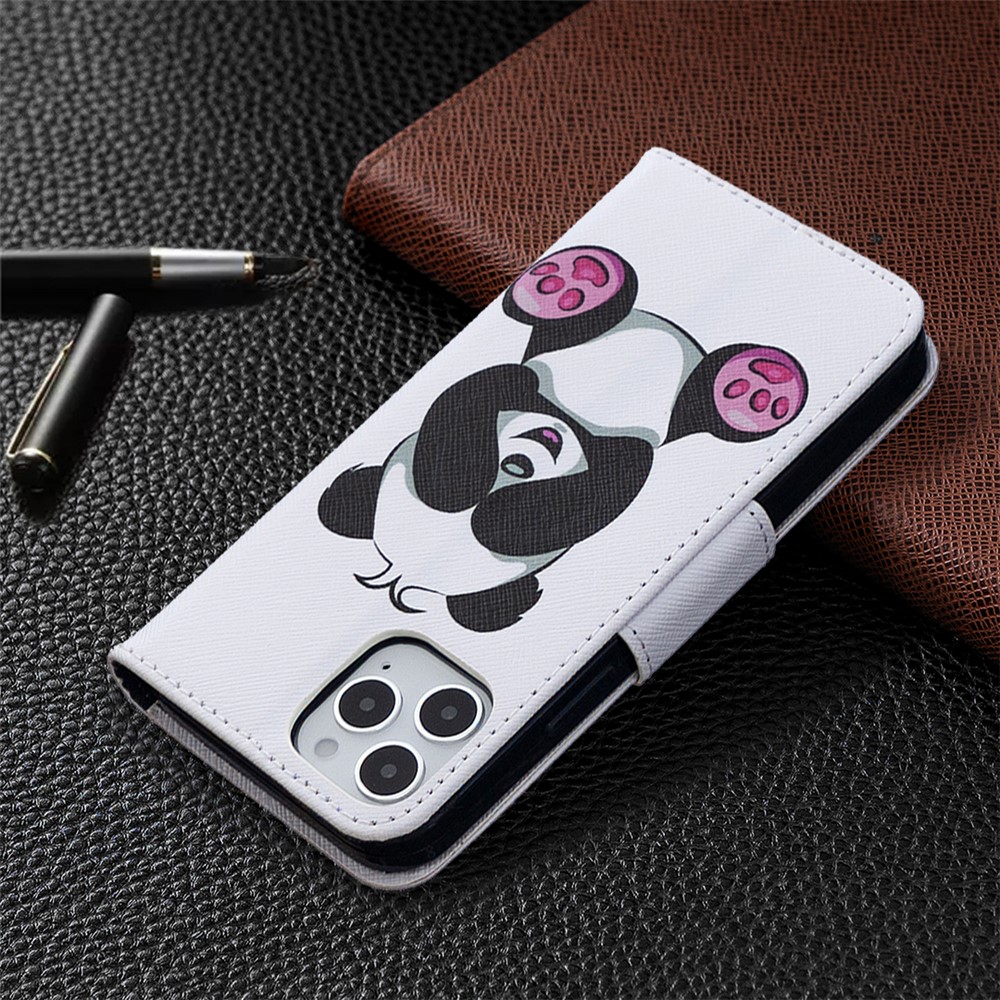 Pattern Printing Wallet Leather Protective Case for iPhone 12 Pro/12 - Shy Butterfly-8