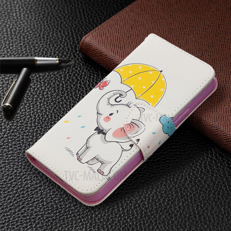 Pattern Printing Wallet Leather Protective Case for iPhone 12 Pro/12 - Little Butterfly-3