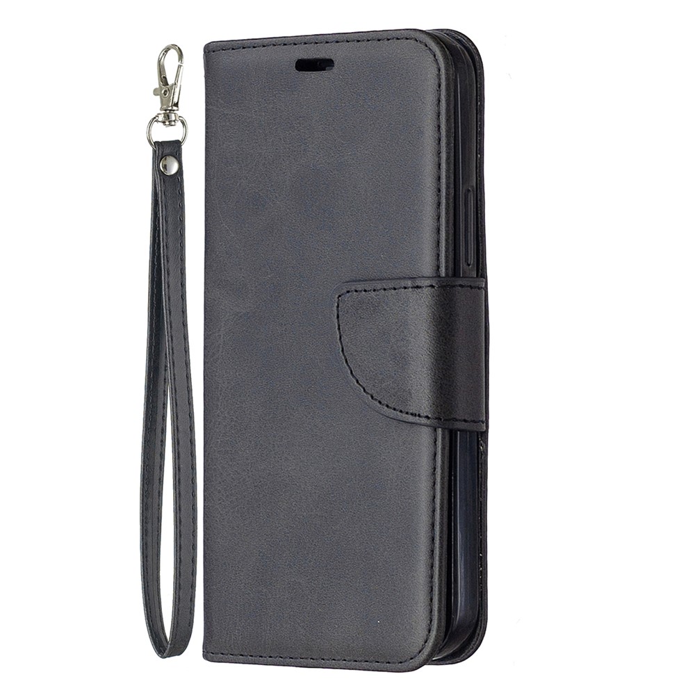 PU Leather Wallet Stand Phone Case for iPhone 12 Pro / iPhone 12 Max 6.1-inch - Black-2