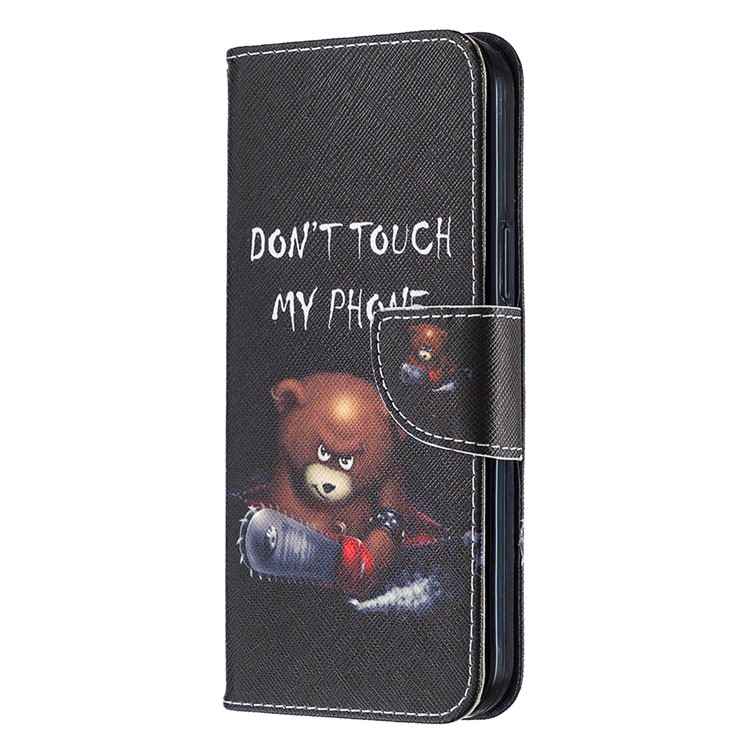 Hot Style Pattern Printing Leather Wallet Case for iPhone 12 Pro Max 6.7 inch - Warning Words-7