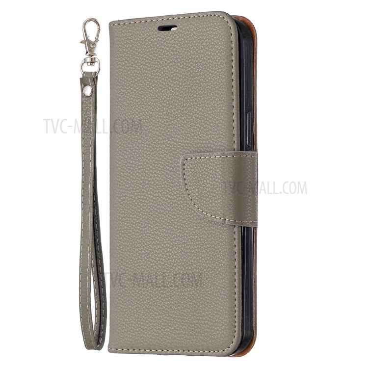 Litchi Surface with Wallet Leather Stand Case for iPhone 12 Pro Max 6.7-inch - Grey-7