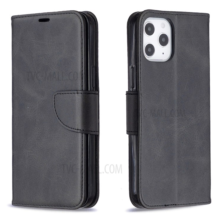 PU Leather with Wallet Cell Phone Shell for iPhone 12 Pro Max 6.7 inch - Black-7