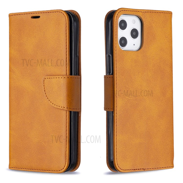 PU Leather with Wallet Cell Phone Shell for iPhone 12 Pro Max 6.7 inch - Brown-4