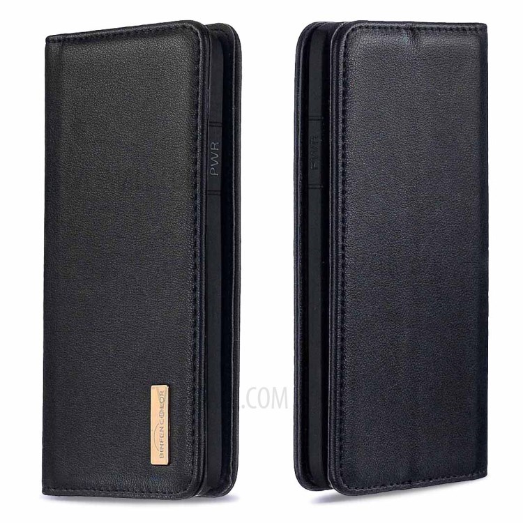 Detachable 2-in-1 Genuine Leather Wallet Stand Case for iPhone 11 6.1-inch - Black-4