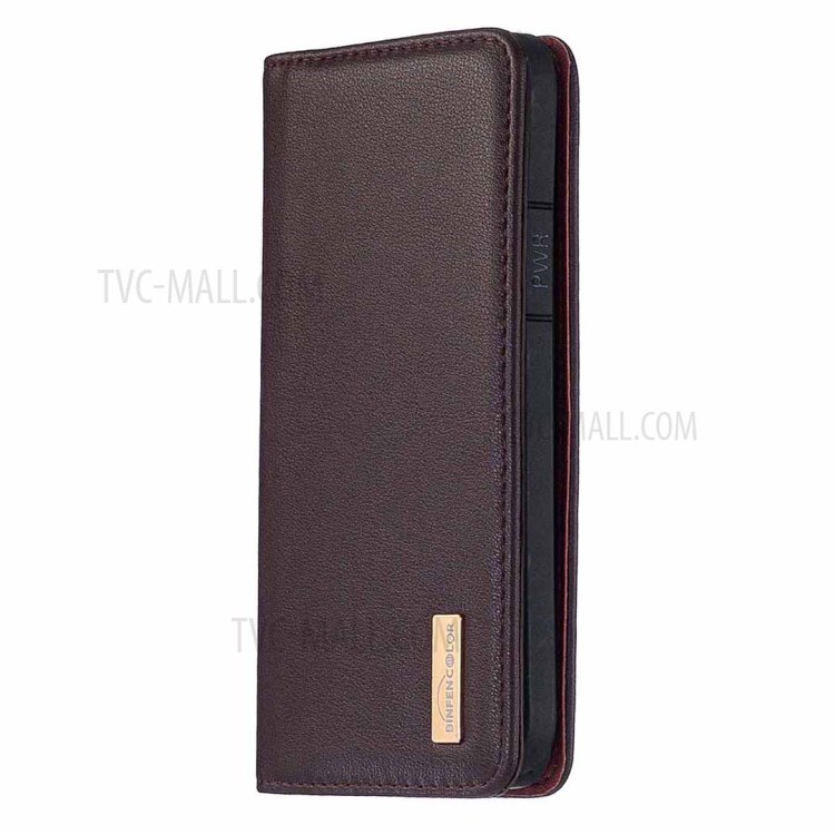 Caso Genuino Magnética Desmontable Cartera De Cuero Soporte Para El Iphone XS Máximo De 6,5 Pulgadas - Marrón-2