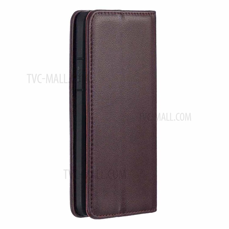 Caso Genuino Magnética Desmontable Cartera De Cuero Soporte Para El Iphone XS Máximo De 6,5 Pulgadas - Marrón-3