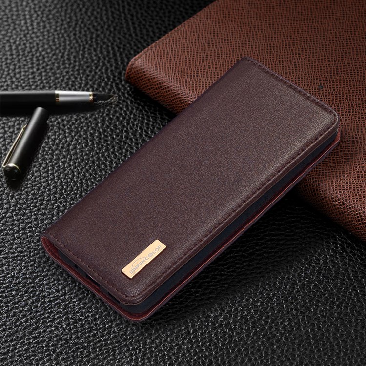Caso Genuino Magnética Desmontable Cartera De Cuero Soporte Para El Iphone XS Máximo De 6,5 Pulgadas - Marrón-8