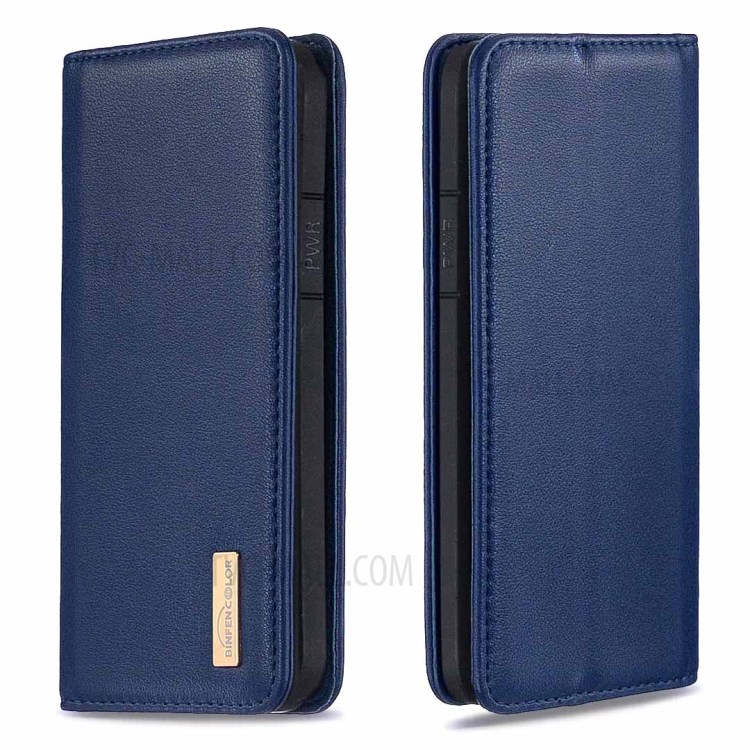 BF06 Detachable 2-in-1 Genuine Leather Wallet Shell + TPU Back Case for iPhone X/XS 5.8 inch - Blue-4