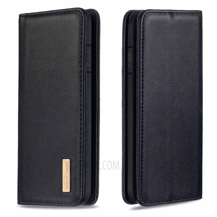 Detachable Magnetic Genuine Leather Protector Wallet Stand Case for iPhone 7/8/SE (2nd Generation) - Black-4